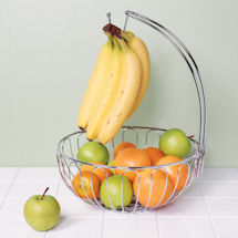 Alternate Image 3 for Wire Fruit Basket with Banana Hanger
