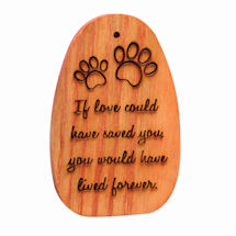 Alternate image for Amazing Grace Woodstock Chimes - Engraved Pet Memorial 'If love could have saved you...'