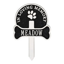 Alternate Image 4 for Personalized Dog Memorial Yard Plaque