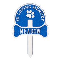 Alternate Image 5 for Personalized Dog Memorial Yard Plaque