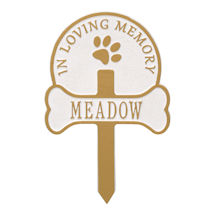 Alternate Image 8 for Personalized Dog Memorial Yard Plaque
