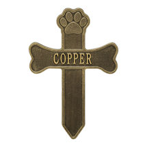 Alternate Image 1 for Personalized Dog Memorial Cross