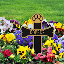 Alternate Image 10 for Personalized Dog Memorial Cross