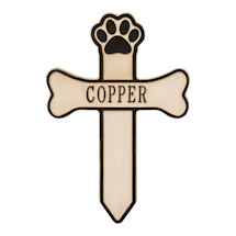 Alternate Image 9 for Personalized Dog Memorial Cross