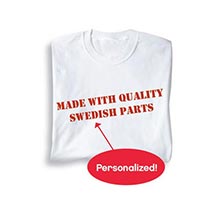 Product Image for Personalized Made With Quality Parts Shirt
