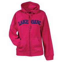 Alternate Image 3 for Lake Girl Hoodie for Women with Zip Front