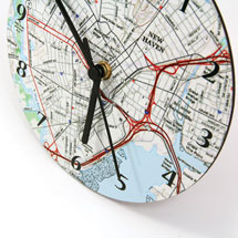 Alternate image Personalized USGS Map Wall Clock