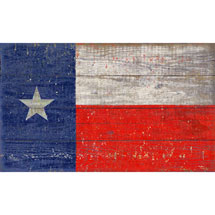 Alternate image Wooden State Flag Sign Printed on Slatted Wood - All 50 States