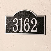 Alternate Image 1 for Personalized Arch House Number Plaque