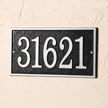 Alternate image for Personalized Rectangle House Number Plaque