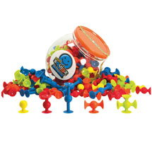 Alternate image for Fat Brain Toys Mini Squigz 75-Piece Set