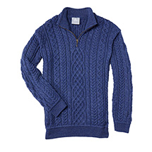 Product Image for Men’s Aran Half Zip Sweater