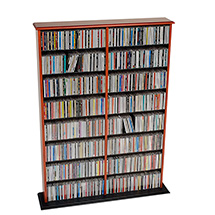 Alternate image for Double Width Wall Storage For CDs & DVDs