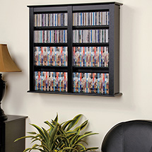 Alternate image for Double Wall Mounted Storage For CDs & DVDs