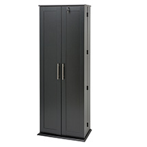 Alternate image for Grande Locking Media Storage Cabinet with Shaker Doors - CDs, & DVDs