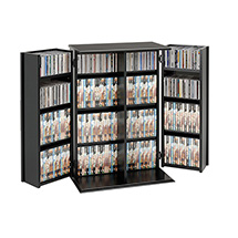 Locking Media Storage Cabinet  - CDs & DVDs
