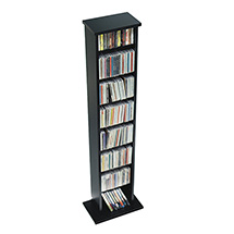 Slim Multimedia Storage Tower  - CDs & DVDs
