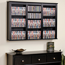 Alternate image for Triple Wall Mounted Storage - CDs & DVDs
