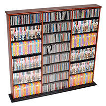Triple Width Wall Storage - CDs & DVDs