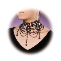 Alternate image Victorian Beaded Bib Necklace