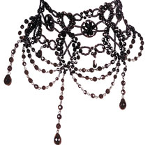 Alternate image Victorian Beaded Bib Necklace