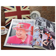 Alternate Image 1 for Queen Elizabeth II Personalized Pictorial History Hardcover Book