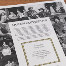 Alternate Image 3 for Queen Elizabeth II Personalized Pictorial History Hardcover Book