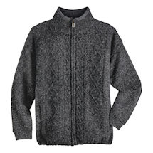 Alternate Image 1 for Men's Aran Sweater Jacket