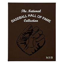 Alternate Image 1 for Personalized Leather-Bound National Baseball Hall of Fame Collection Hardcover Book