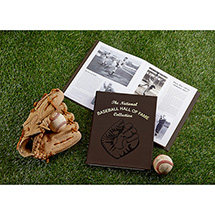 Product Image for Leather-Bound National Baseball Hall of Fame Collection Hardcover Book