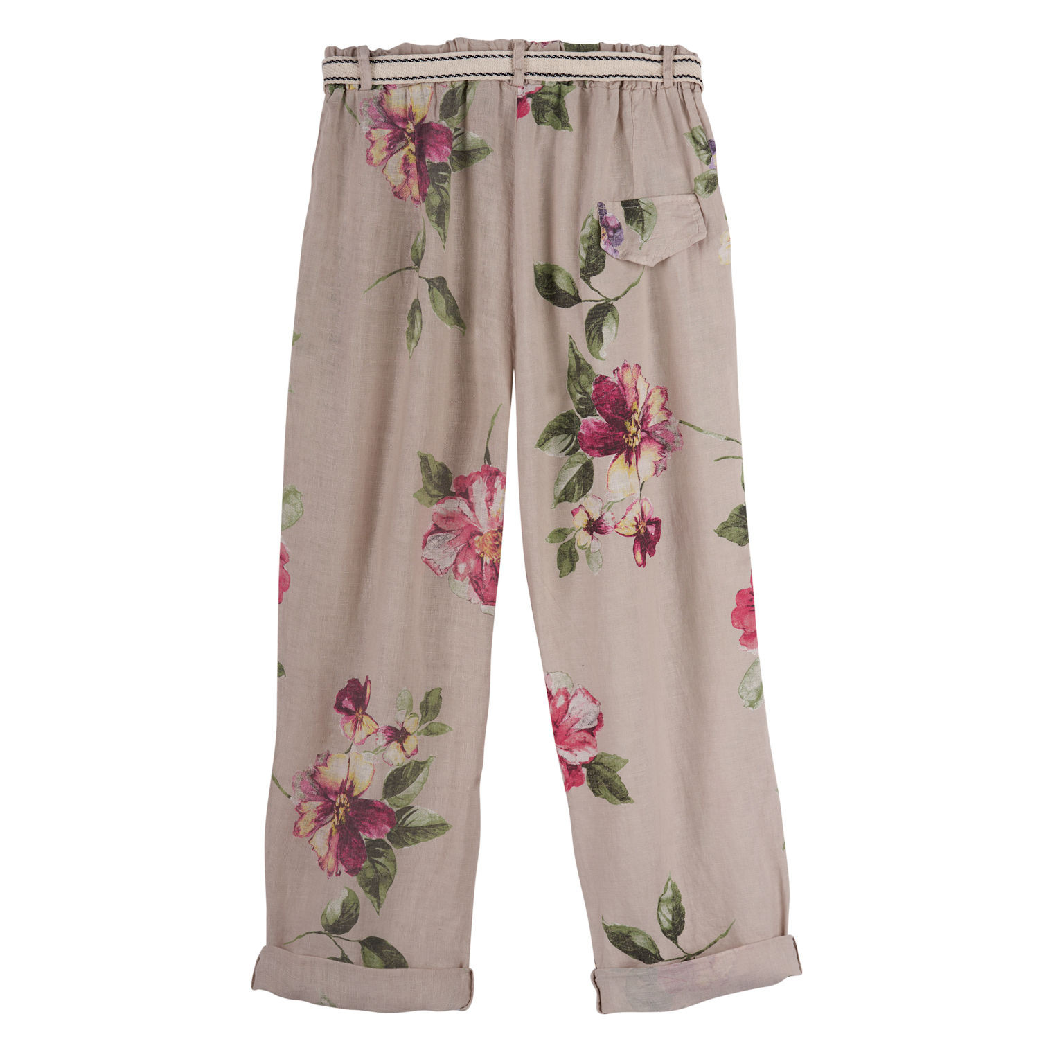 Vintage Roses Linen Pants | Signals | HAB992