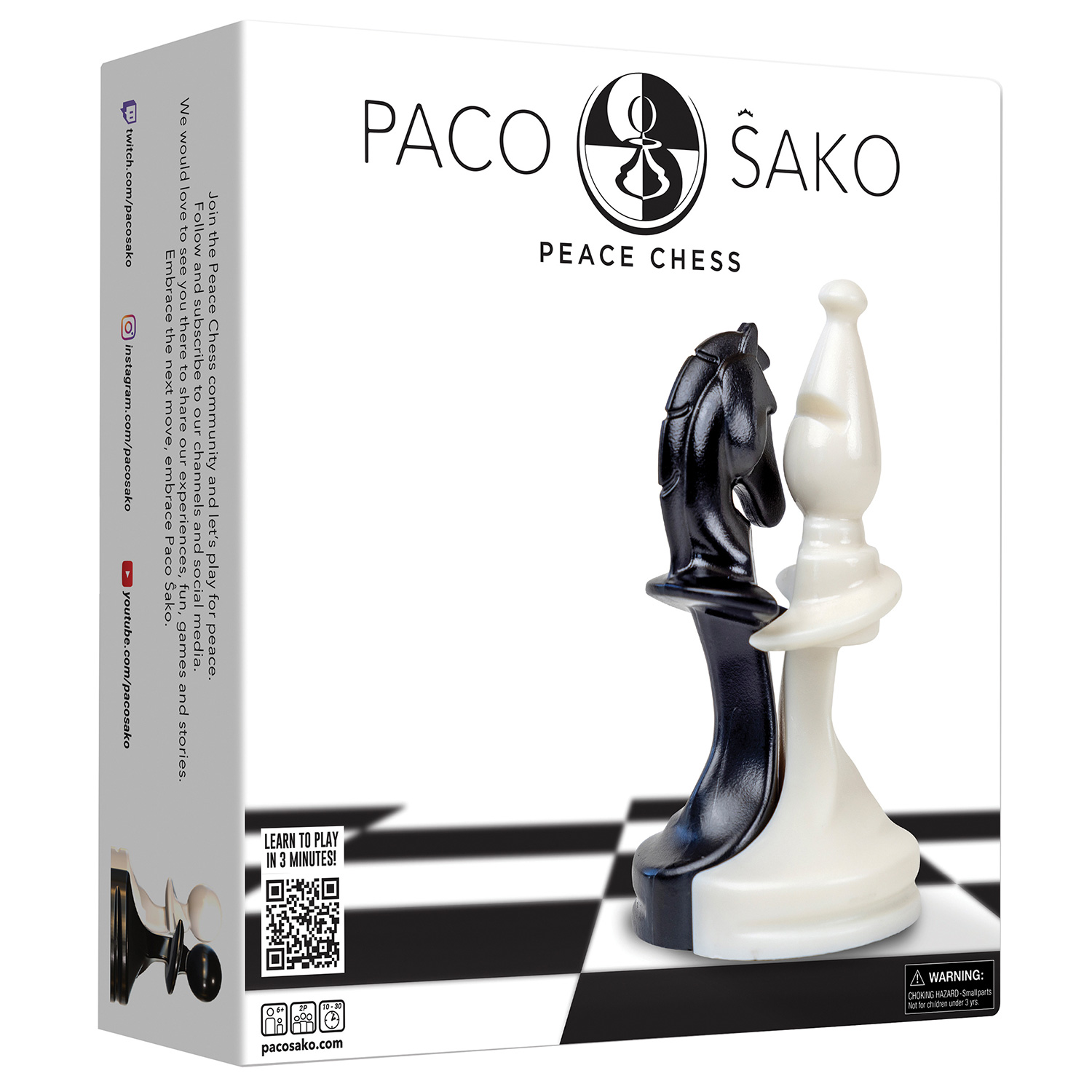 Paco Sako Chess Pieces UK black and white 