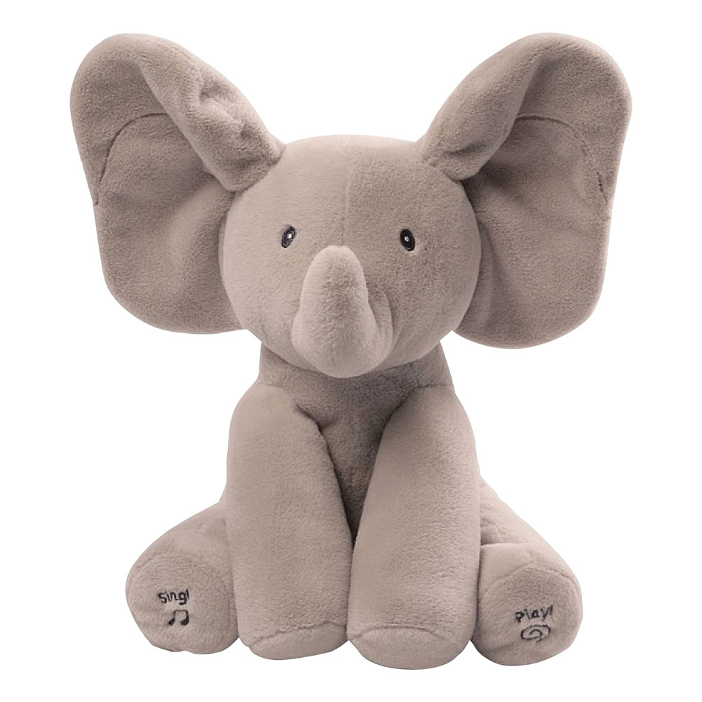 Peek-a-Boo Animated Talking and Singing Plush Elephant Stuffed Doll Toy For-Baby 