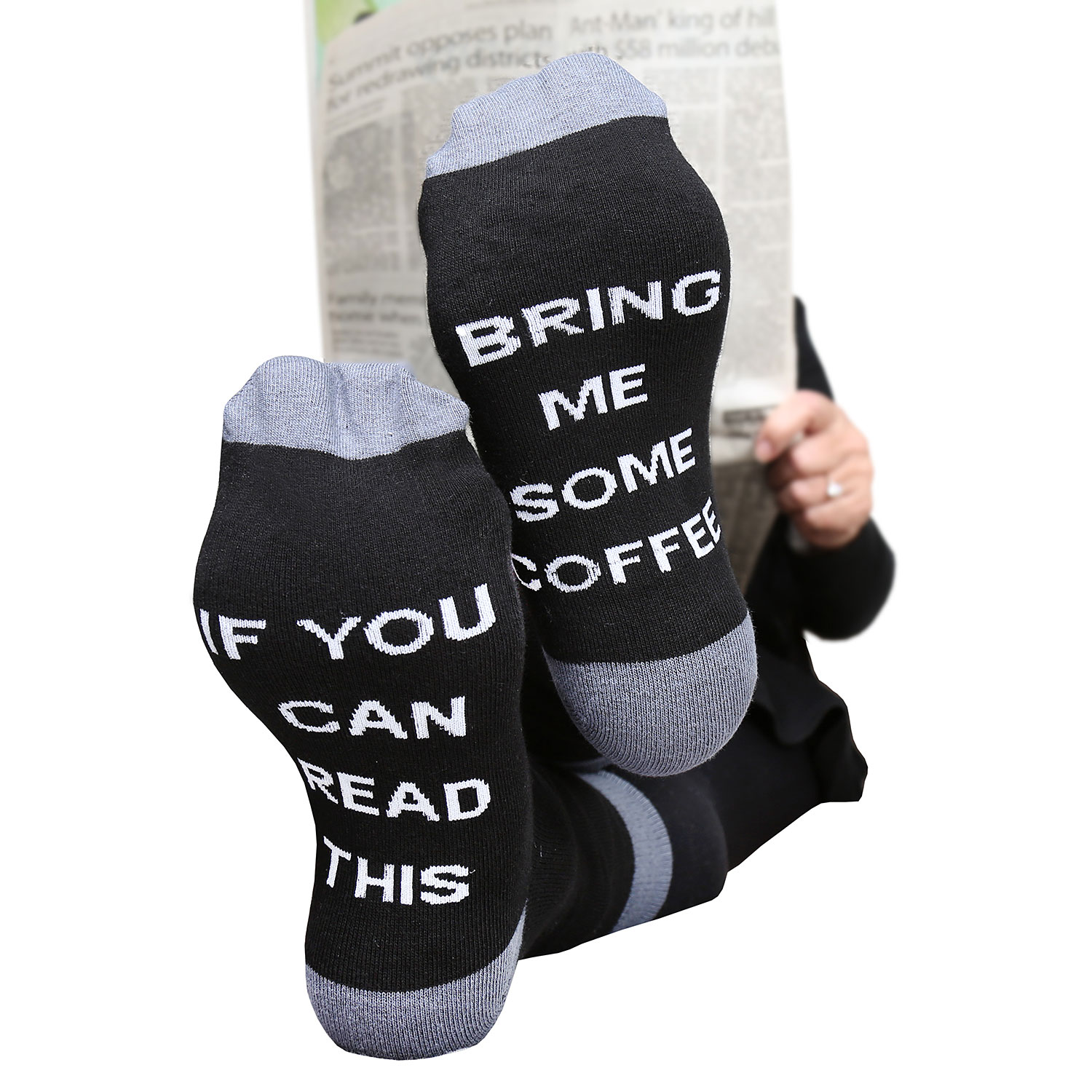 Men/Women Sock Printed'If You Can Read This Bring Me a Glass of Beer Wine Coffee