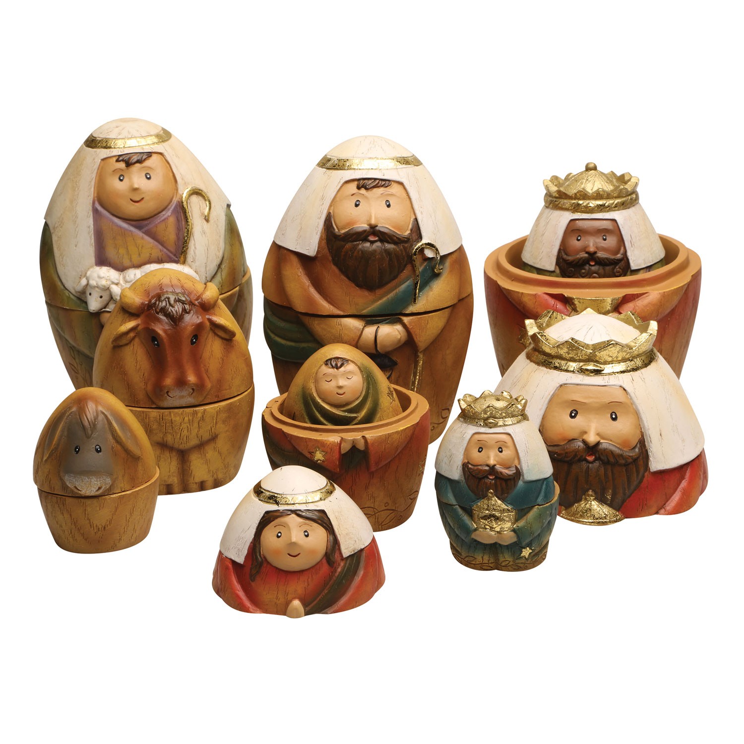 nativity nesting dolls set
